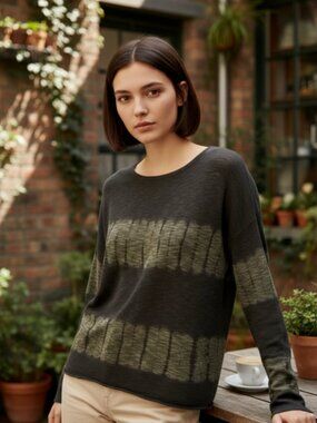 StitchDrop Women's S Black Sheer Open Knit Oversized Sweater NWT